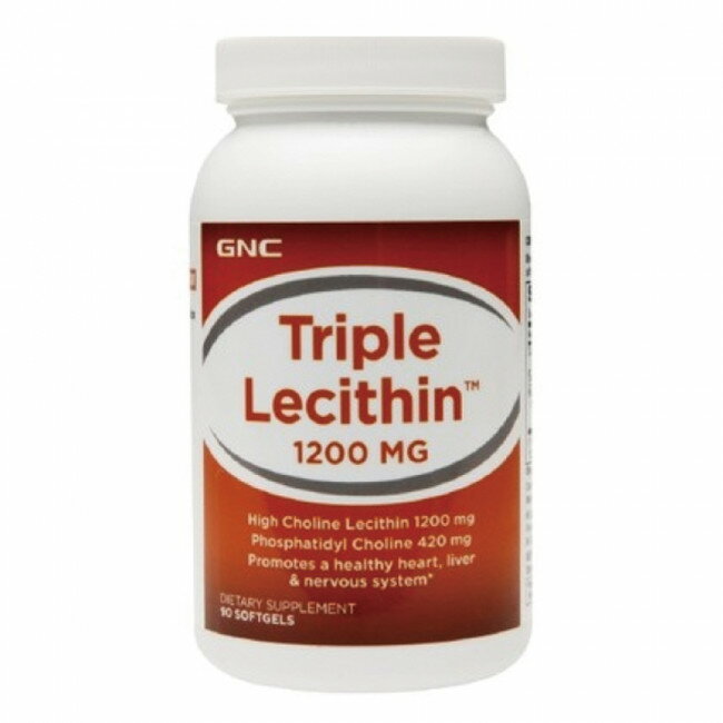 專品藥局 GNC 健安喜 三效卵磷脂膠囊食品1200mg (90顆)【2009614】