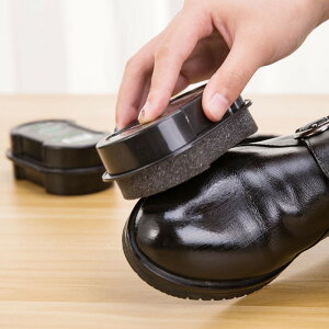 鞋擦皮鞋保養增亮神器雙面海綿擦鞋無色鞋蠟刷子鞋油保養一擦即亮