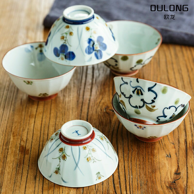 有田燒米飯碗 手繪家用日本輕量陶瓷碗和風粥碗情侶碗