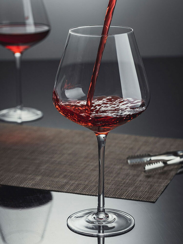 奢華高端勃艮第水晶紅酒杯2個大號套裝大肚高腳杯子家用創意個性