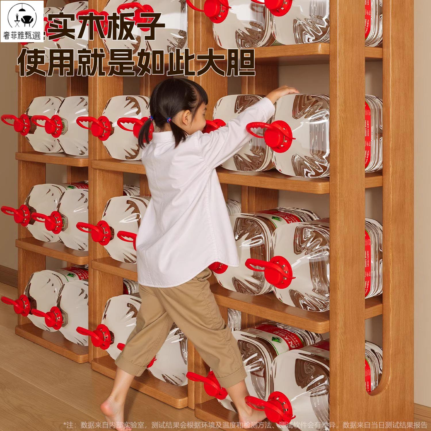 免運 實木書架一體靠墻落地置物架客廳轉角儲物櫃兒童繪本架簡易格子櫃S98SS公司貨 快速出貨