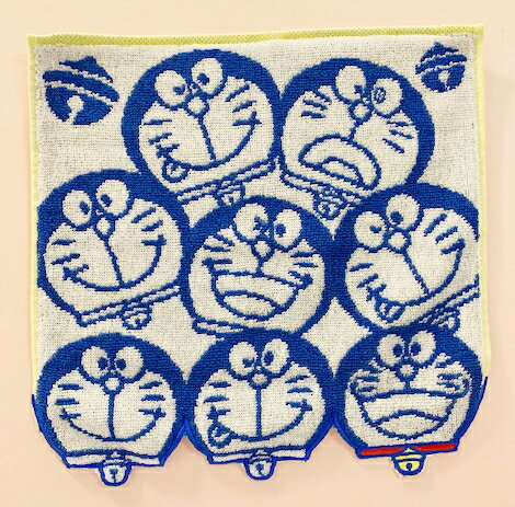 【震撼精品百貨】Doraemon 哆啦A夢 哆啦A夢日本方巾/毛巾-多頭小叮噹#68891 震撼日式精品百貨