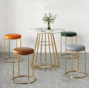 用凳加厚塑料高凳餐桌板凳疊放簡約圓凳鋼筋結實木凳