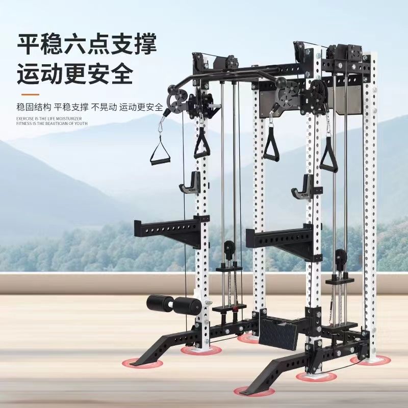 REP綜合訓練龍門架健身器材商用史密斯訓練家用多功能深蹲臥推架