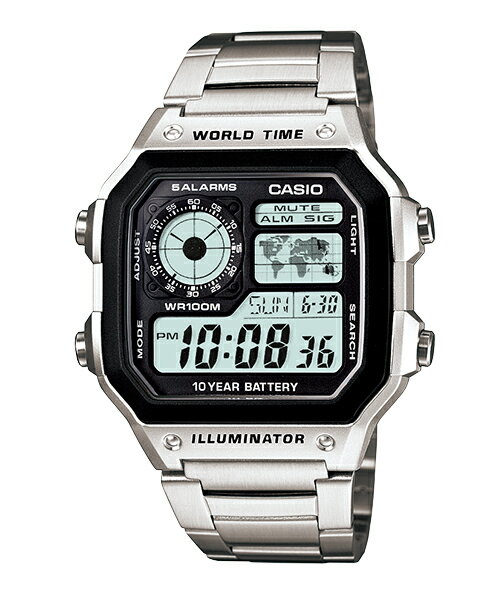 【東洋商行】免運 CASIO 卡西歐 10年電力運動時尚數位腕錶 AE-1200WHD-1AVDF 原廠公司貨 附保證卡 保固期一年