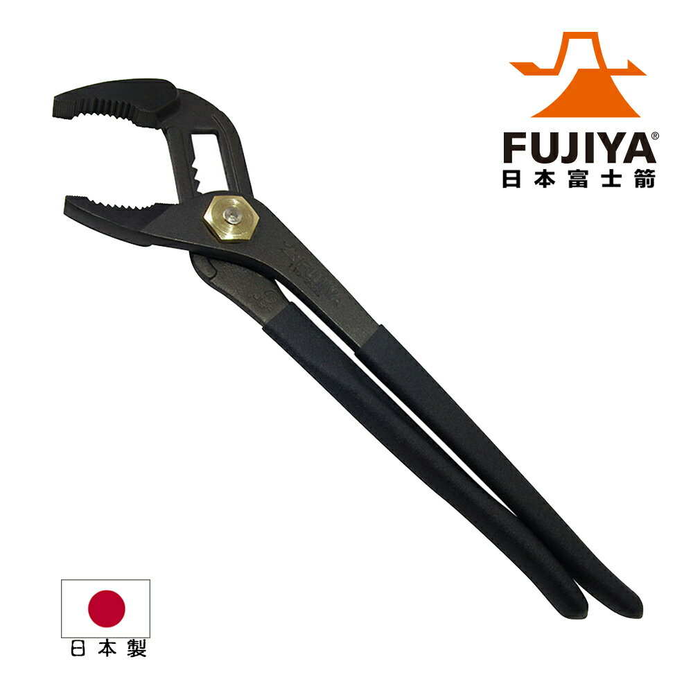 【FUJIYA日本富士箭】超輕量幫浦鉗-附起子250mm- 黑金 110-250SD-BG
