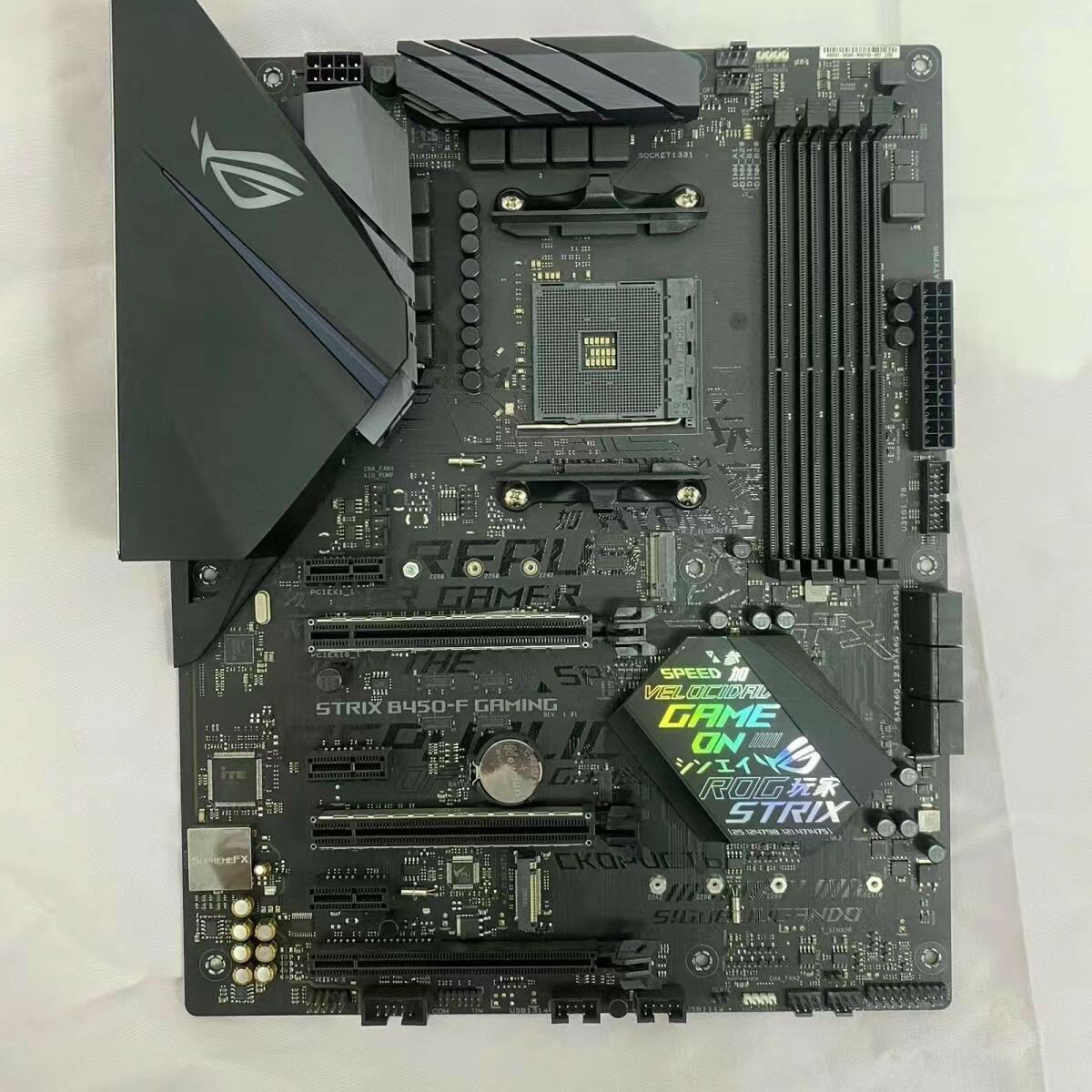 華碩 ROG STRIX B450 F GAMING 主機板 支援AMD Ryzen 12345 電競主機板 拆機品 保固三個月 電腦零件 組裝電腦