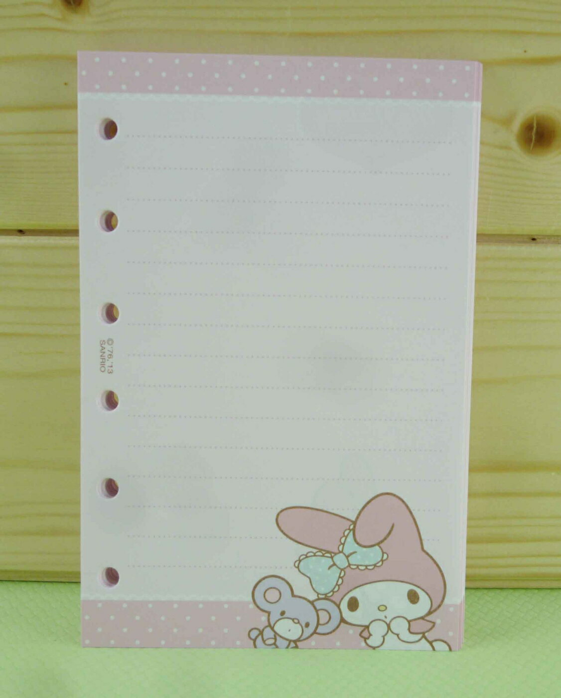 【震撼精品百貨】My Melody 美樂蒂 補充內頁 橫條粉色 震撼日式精品百貨
