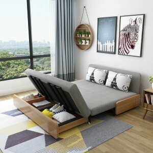 折疊沙發床客廳兩用小戶型單人雙人多功能儲物簡約經濟布藝沙發床