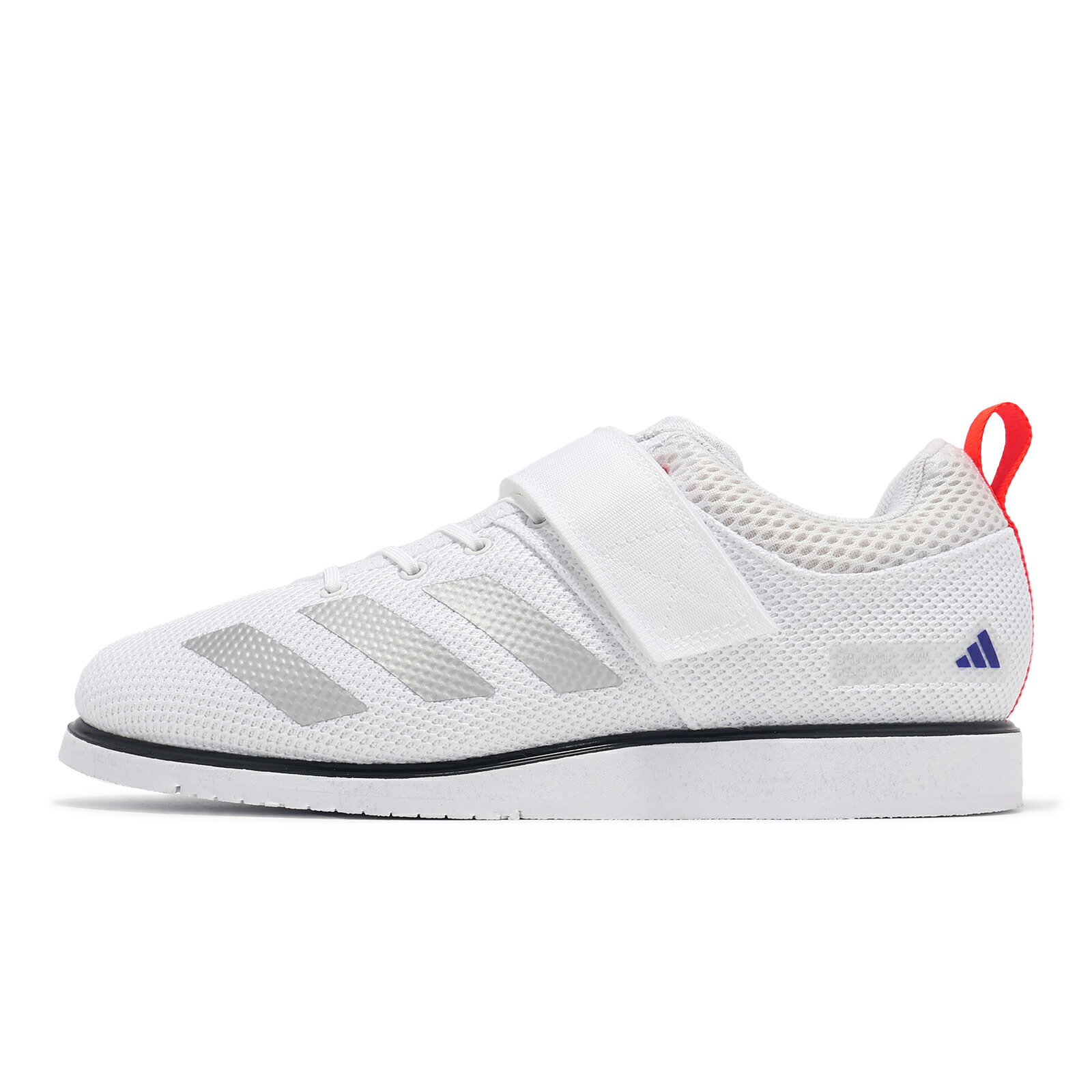 adidas 愛迪達 舉重鞋 Powerlift 5 男鞋 白 銀 支撐 魔鬼氈 訓練鞋 運動鞋 愛迪達