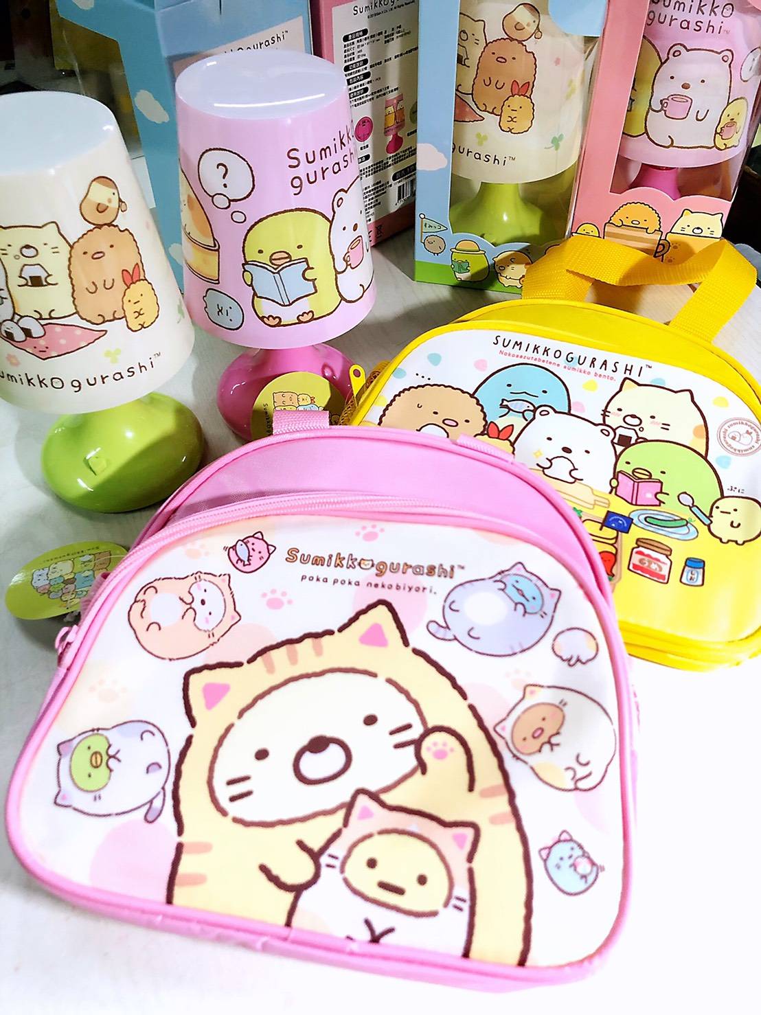大賀屋 角落生物 三層 水壺 午餐袋 便當袋 水壺袋 手提袋 外出袋 包包 小包 角落小夥伴 正版 T00120685