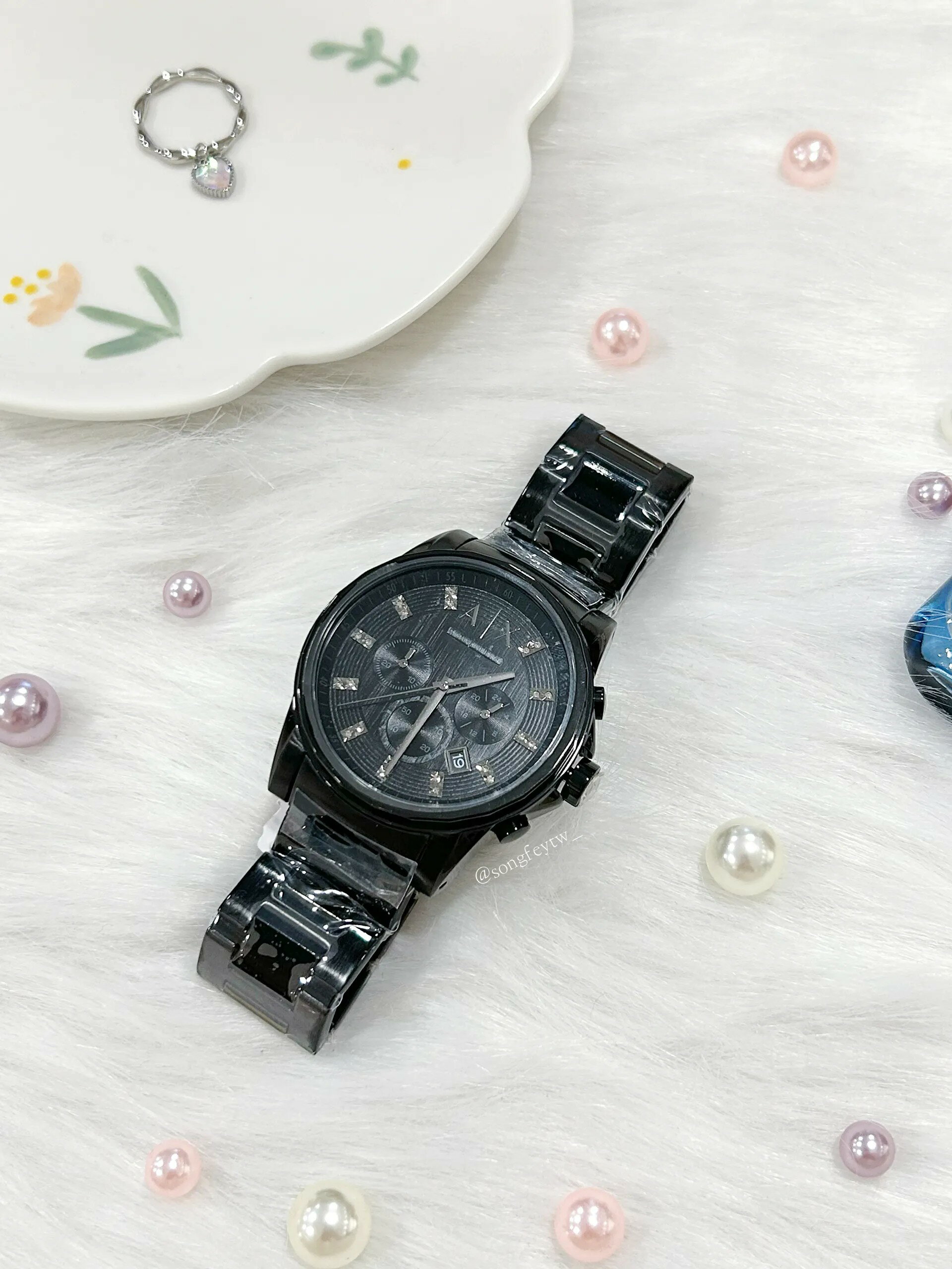 美國代購🇺🇸台灣現貨 Armani Exchange 男款 不鏽鋼三眼手錶AX2093