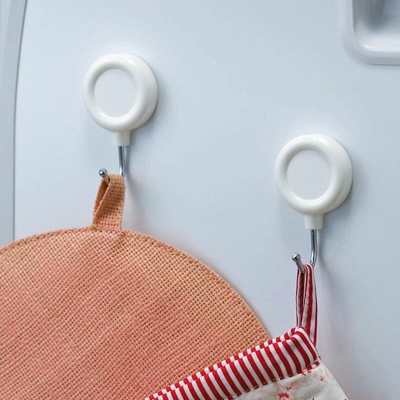日本KM 廚房冰箱磁鐵掛鉤冰箱貼磁貼置物粘鉤磁性無痕免打孔掛勾