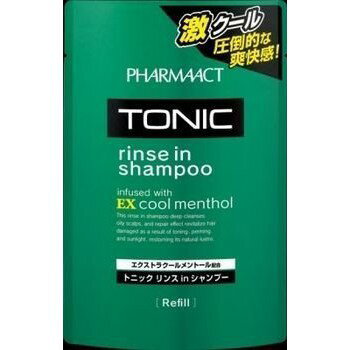 日本 熊野油脂 TONIC 激酷 洗髮精 補充包 350ml--4513574023055