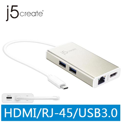 j5create JCA374 USB Type-C 多功能擴充卡原價2190(省1000)