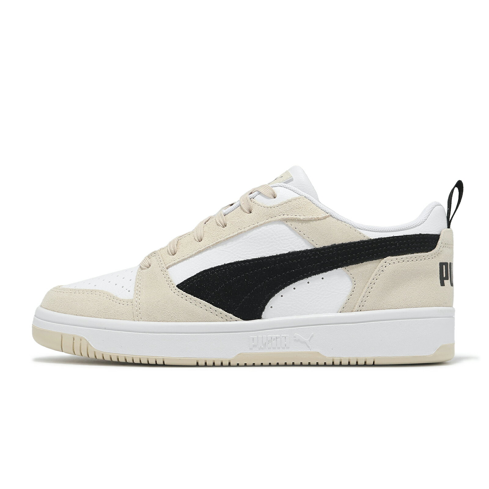 Puma 休閒鞋 Rebound V6 Low SD 男鞋 女鞋 米白 黑 復古 情侶鞋 40226202