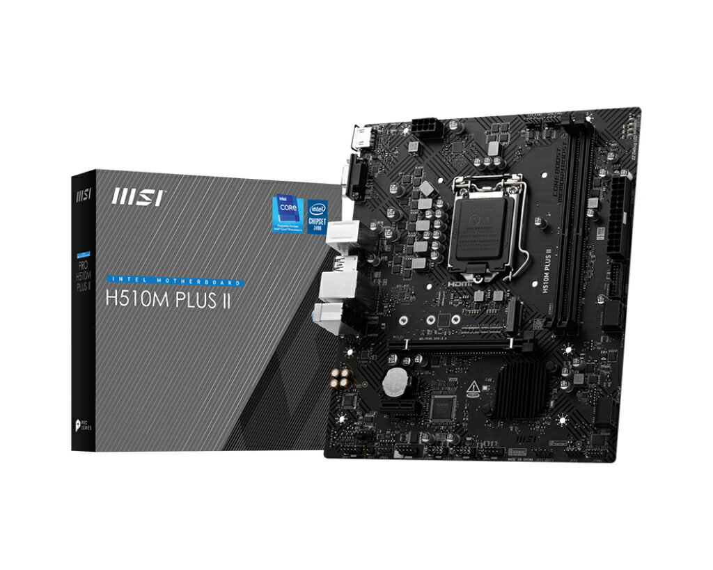 MSI微星  PRO H510M PLUS II 主機板 1200腳位 M-ATX 主機板