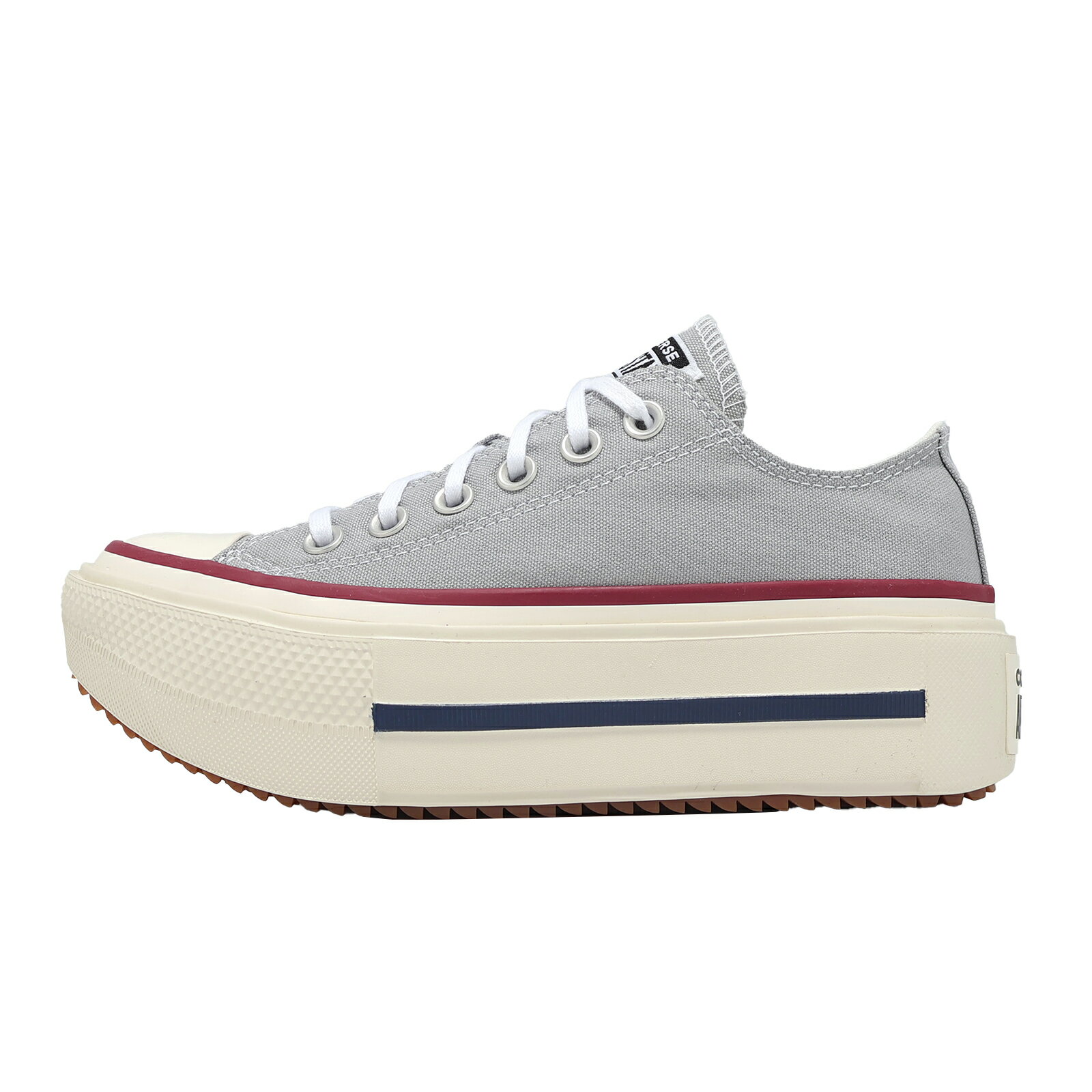 Converse 厚底帆布鞋 All Star Lift Double Stack 男女鞋 灰紅 增高 A16065C