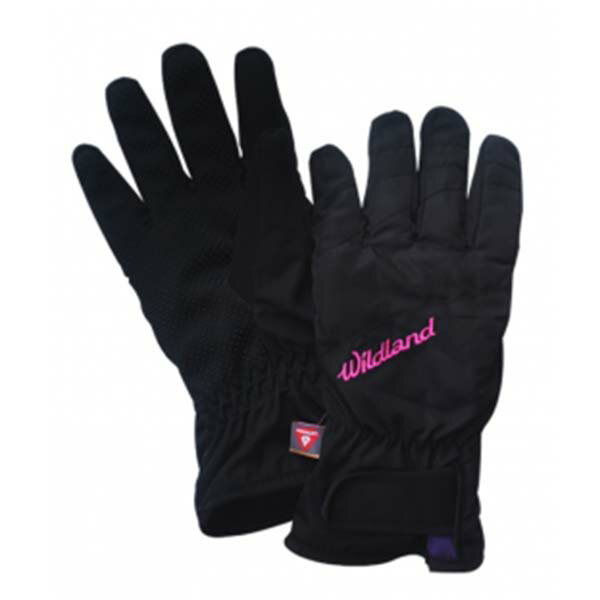 《台南悠活運動家》WILDLAND W2003-54 女PR棉防水防風觸控手套 黑色