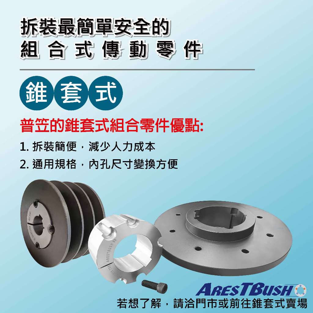 錐套式皮帶輪組 SPC180 5G 4