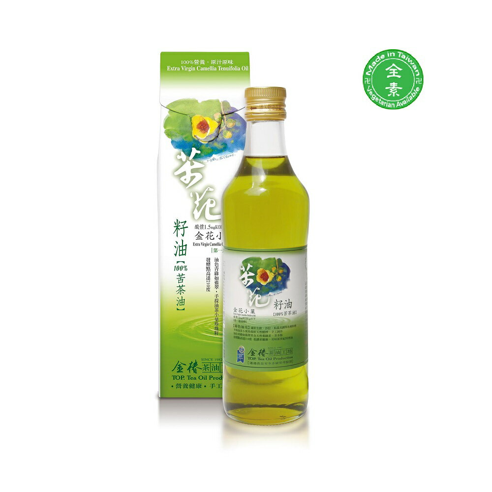 金椿 金花小菓-茶花籽油 (500ml/瓶)–波比元氣