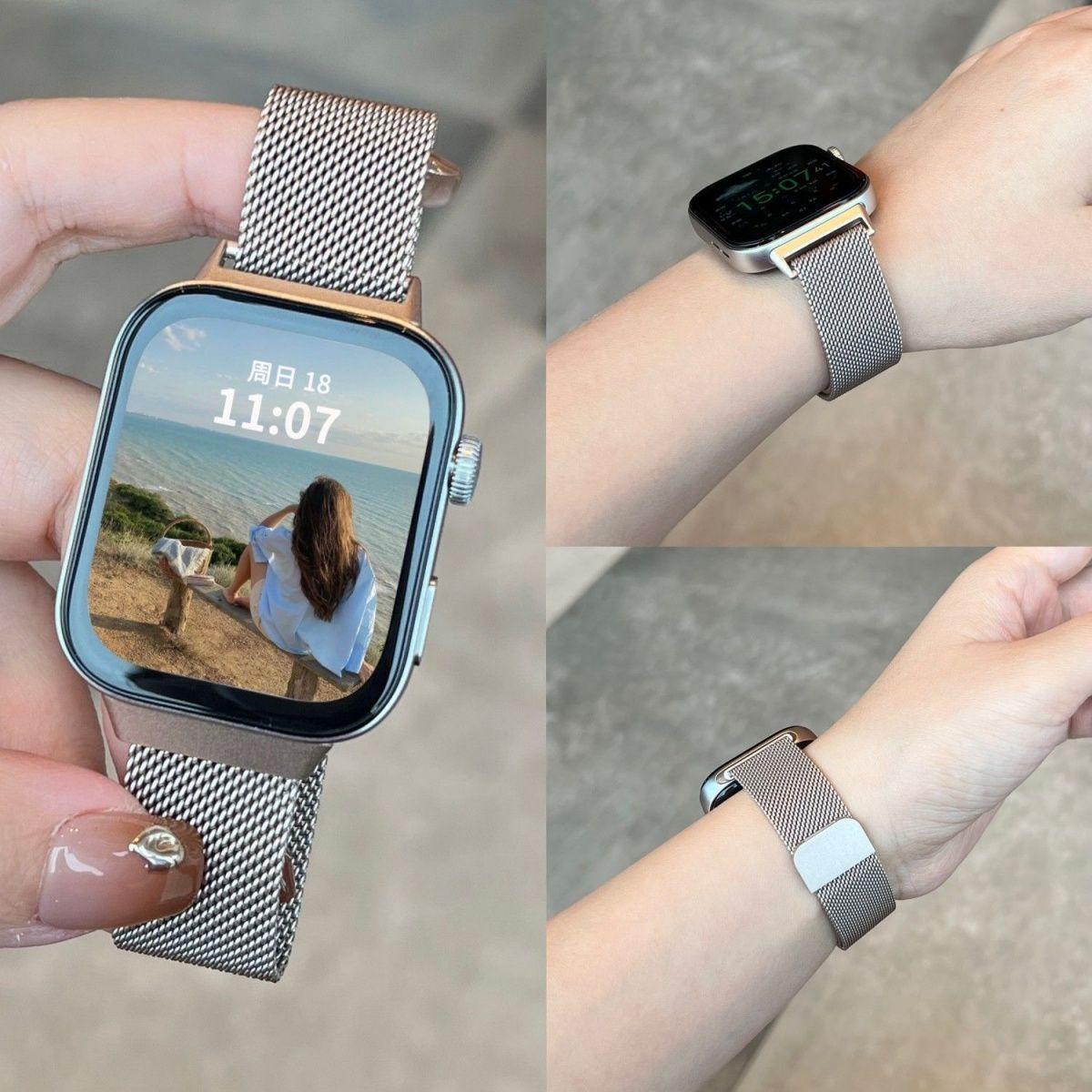 華為WATCH fit4 磁吸米蘭尼斯表帶 fit3 4pro 時尚替換鋼帶 強勁耐用 金屬材質 輕便舒適 22mm