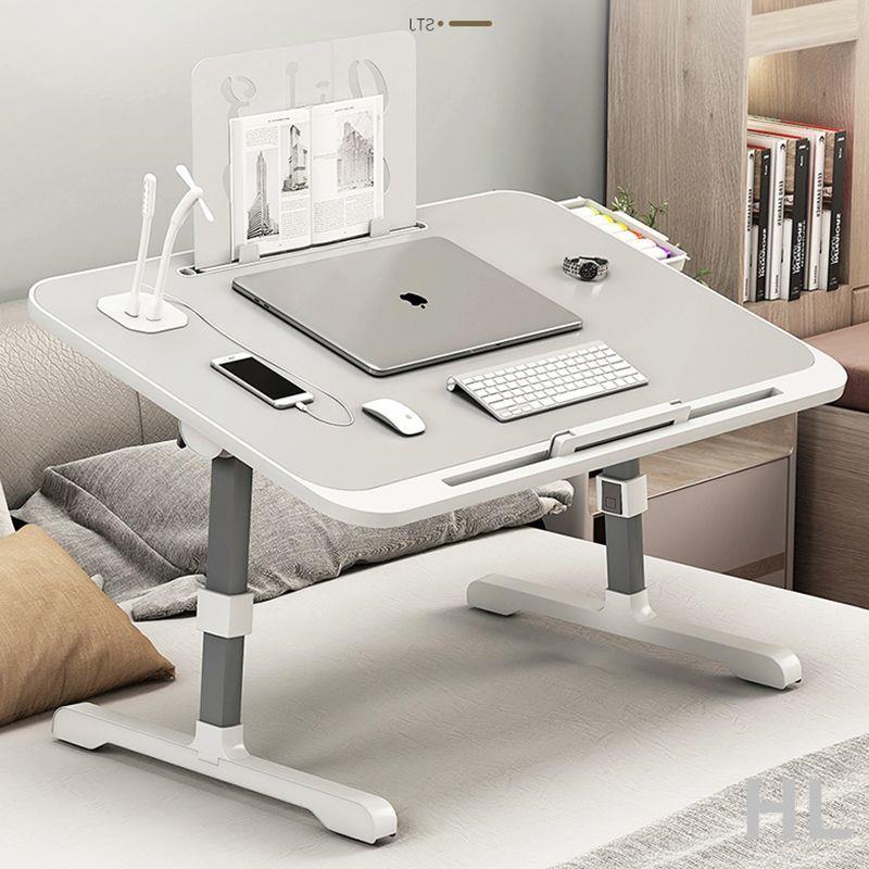 HL 可升降床上小桌子折疊桌子宿舍上鋪學習桌書桌學生電腦桌懶人桌板