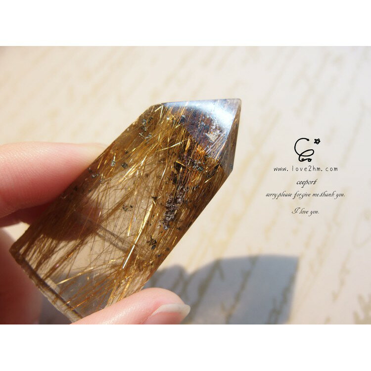 鈦晶柱 7851/鈦晶 /水晶飾品/ [晶晶工坊-love2hm]