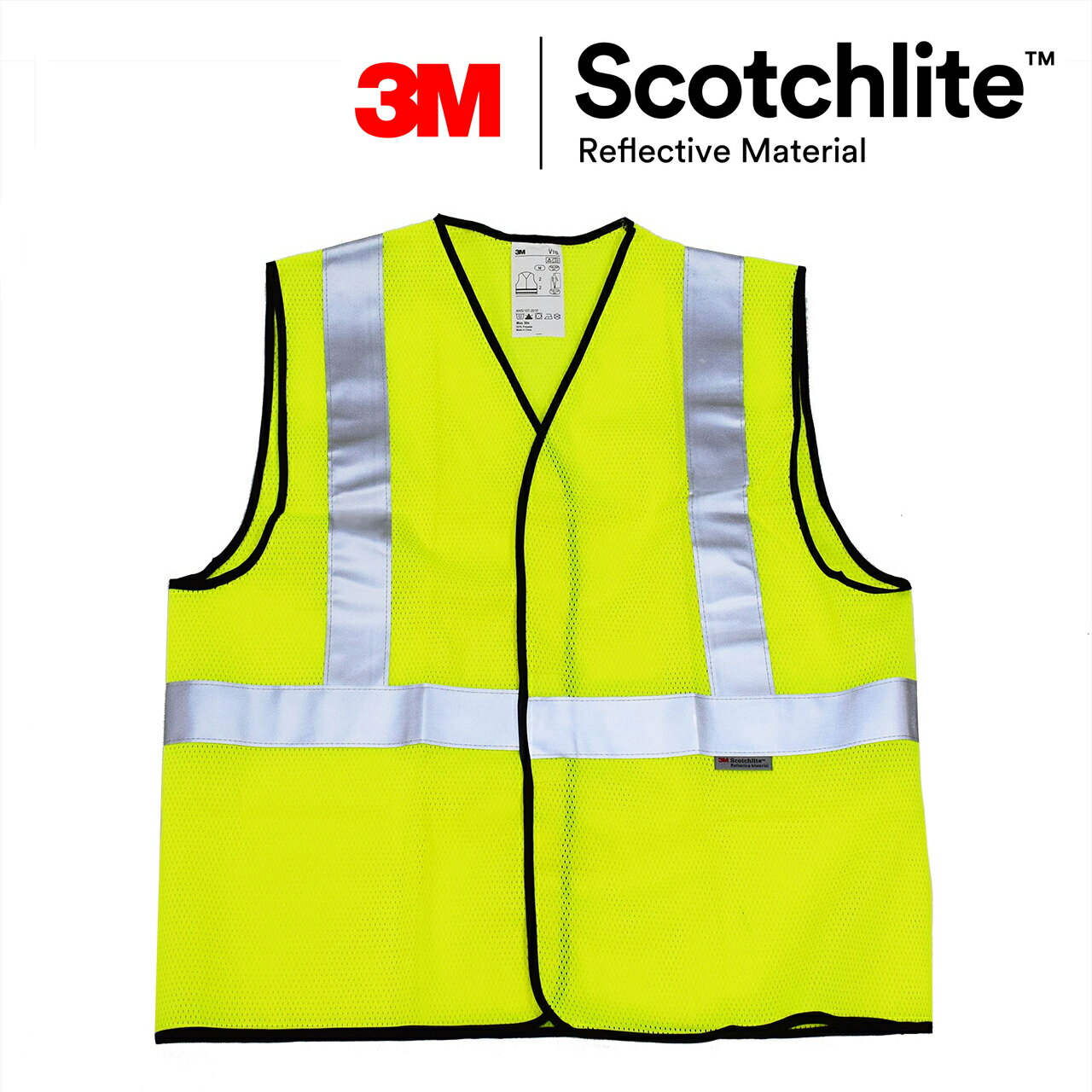 高可見度網紗反光背心 安全背心3M Scotchlite Safetylite 24小時全天防護 歐美認證 符合遵循CNS15909