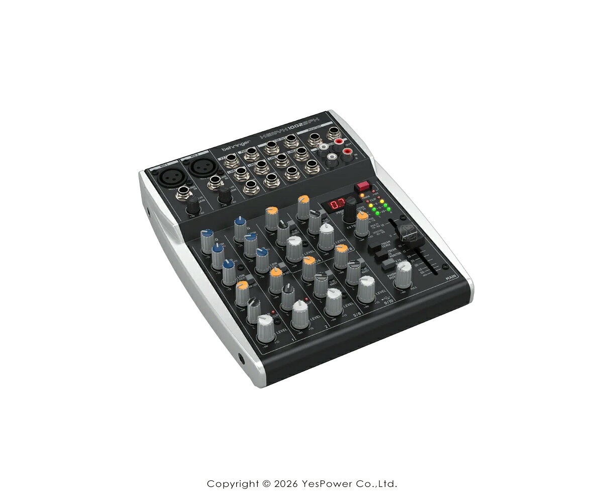 XENYX 1002SFX Behringer耳朵牌 十軌/10軌數位效果混音機