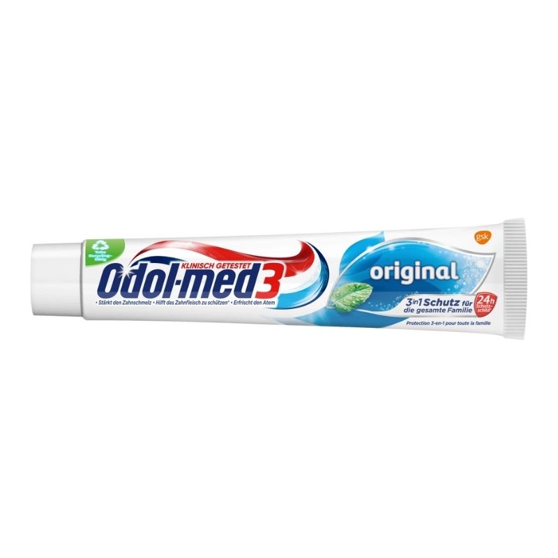德國 Odol med3 原作牙膏 75ml 牙齒 清潔 清新 附發票【心心哈德】現貨 全館499超取免運｜全場下殺★滿額再享折扣