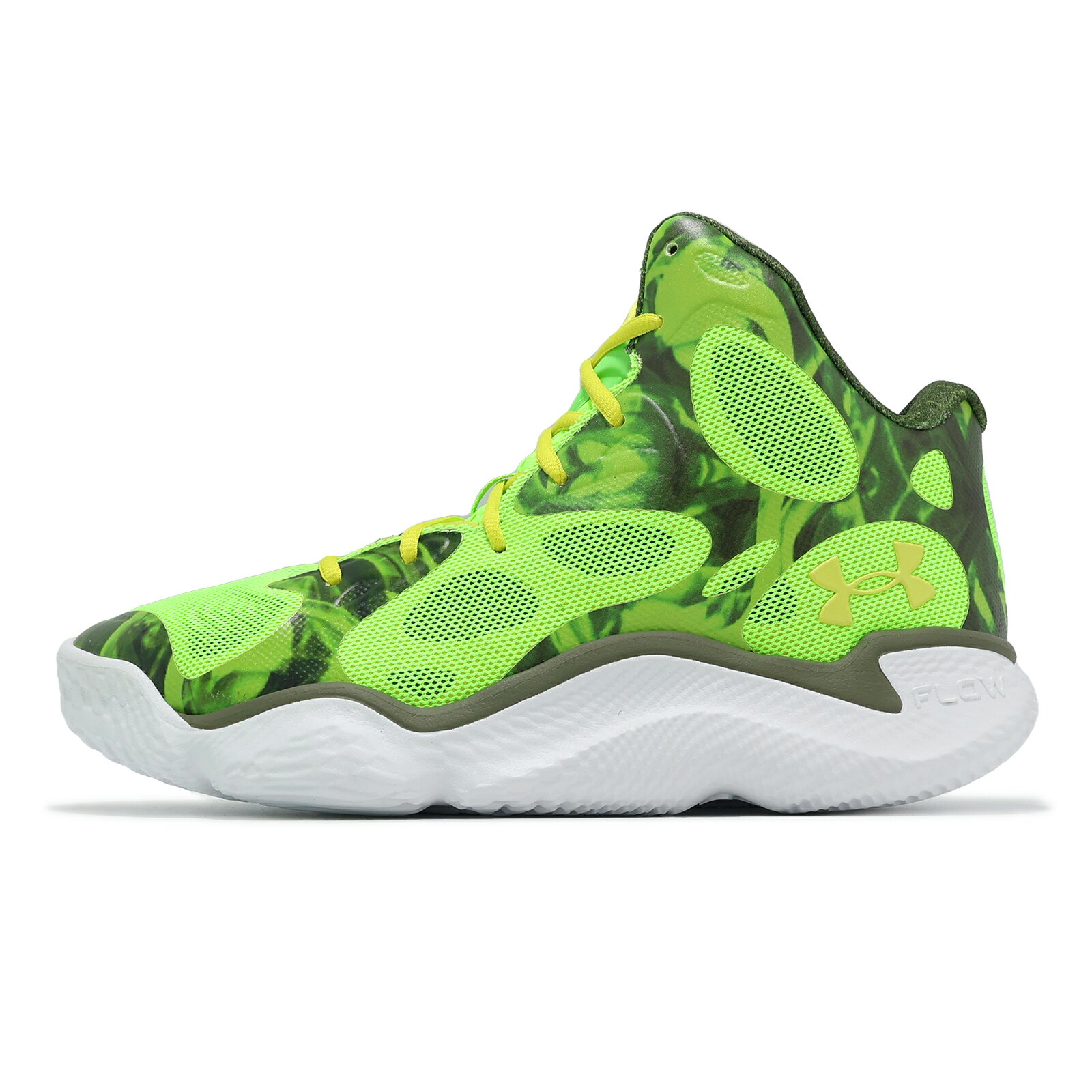 Under Armour UA 籃球鞋 CURRY Spawn Flotro 男鞋 綠 白 咖哩 支撐 回彈 運動鞋 UA