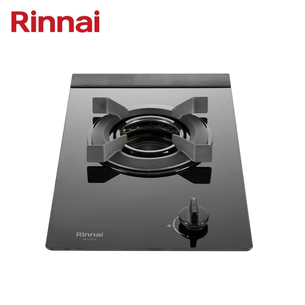 (全省原廠安裝)林內 檯面式內焰單口爐 RB-N1201G (B)黑玻 結帳94折