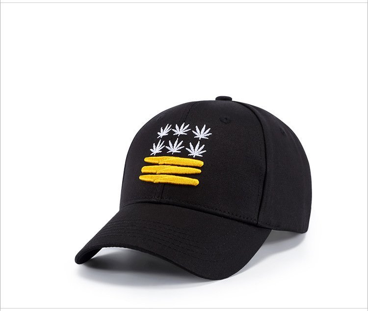 FIND 韓國品牌棒球帽 男 街頭潮流 麻葉刺繡 歐美風 嘻哈帽 街舞帽 太陽帽 鴨舌帽