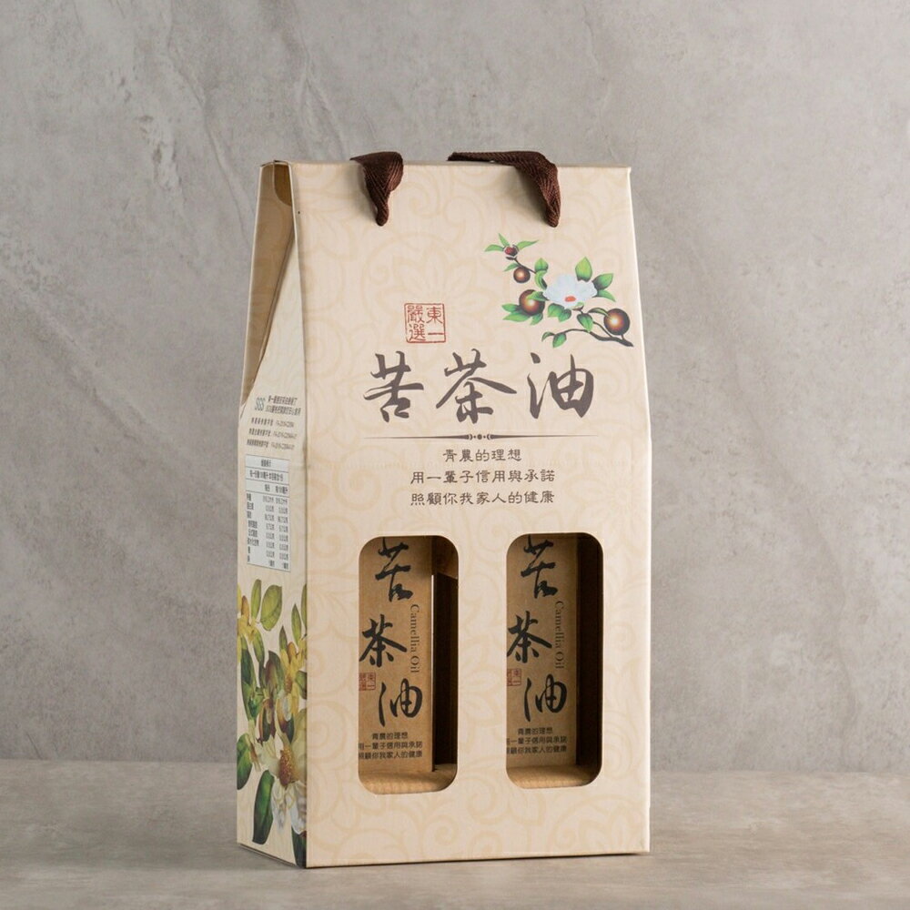 【洄瀾舒食】頂級小果苦茶油兩入禮盒 兩瓶/500ML
