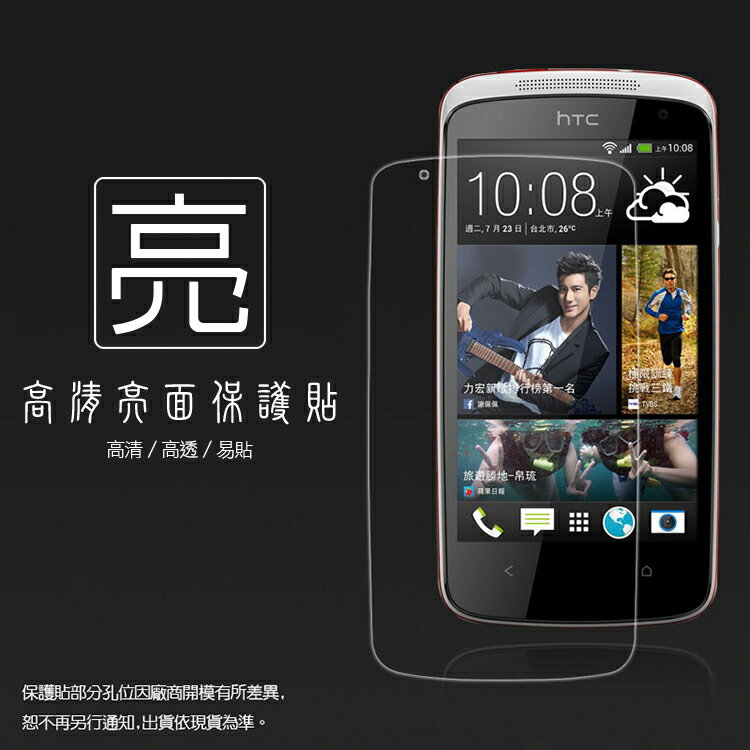 亮面螢幕保護貼 HTC Desire 500 Z4 保護貼 軟性 高清 亮貼 亮面貼 保護膜 手機膜