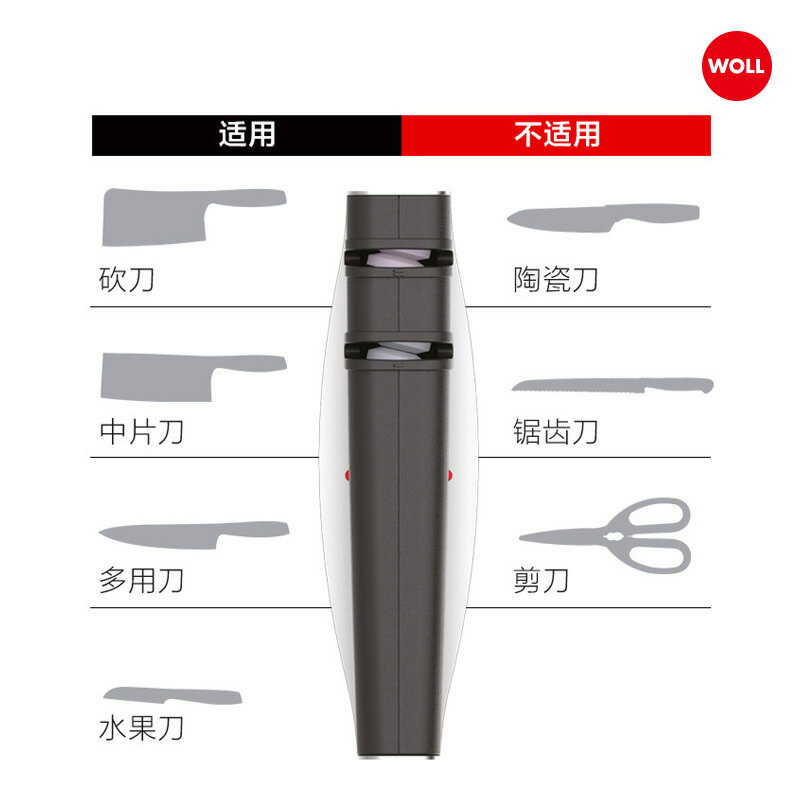 WOLL 磨刀器家用磨菜刀刀具多用磨刀石家用廚房小工具【博野五金】