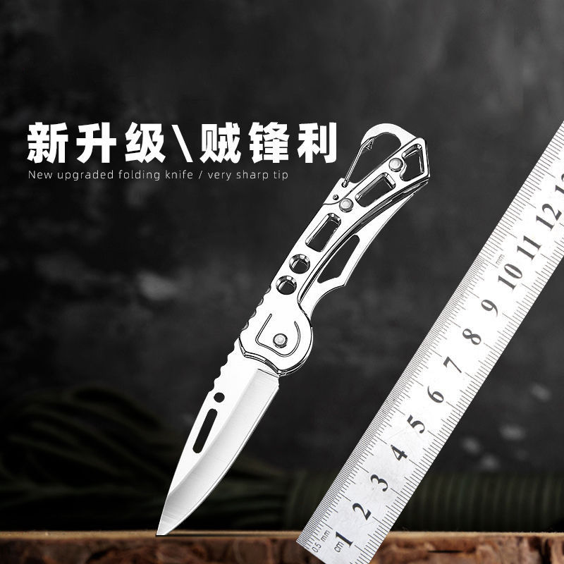 不銹鋼水果刀折疊式高硬度鋒利小巧隨身攜帶多功能折疊刀戶外刀具