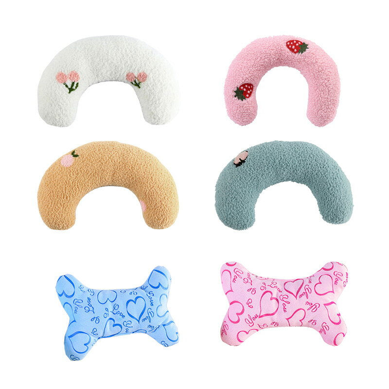 寵物抱枕 寵物陪睡枕 寵物U型枕 小枕頭 保暖枕頭 抱枕玩具 寵物護頸枕 寵物專用枕 貓枕 狗枕【1202001】 1