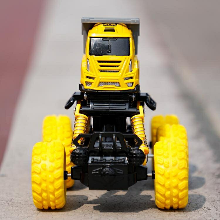 挖掘機玩具 合金越野車玩具回力工程車套裝兒童小汽車仿真模型