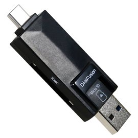 (現貨)DigiFusion伽利略 UTC380 USB3.0 Type-C + A 雙介面OTG讀卡機