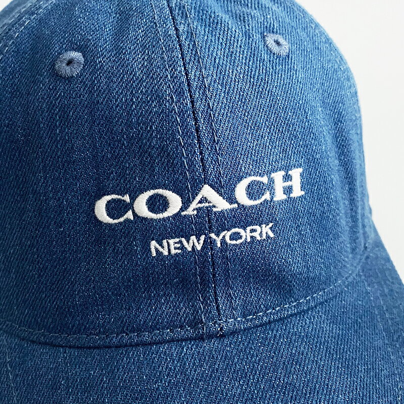美國百分百【全新真品】COACH 帽子 配件 CAA62 專櫃精品 棒球帽 LOGO 鴨舌帽 牛仔藍 DA92 2