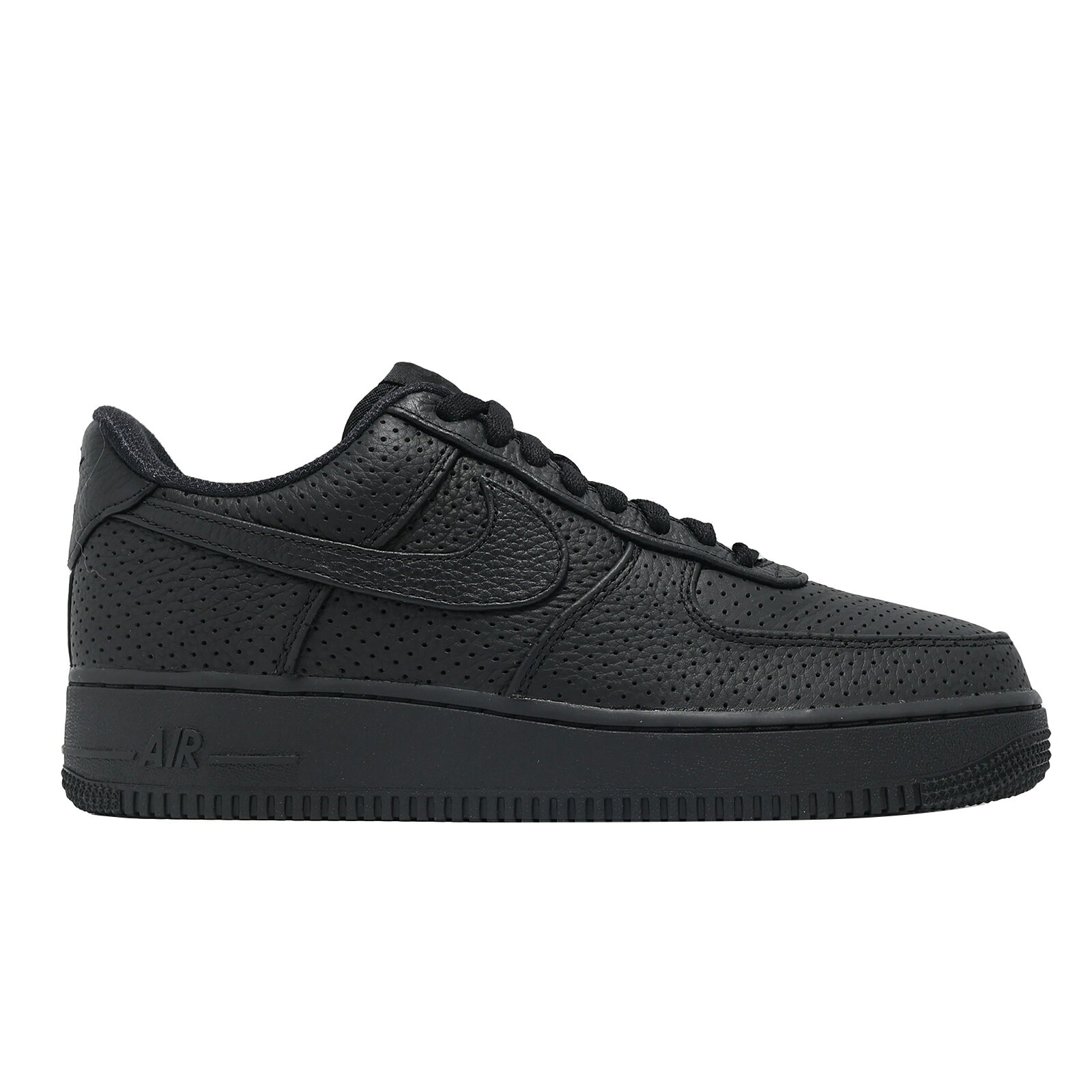 Nike 休閒鞋 Air Force 1 SP 男鞋 黑 全黑 AF1 沖孔皮革 HF8189-001 4