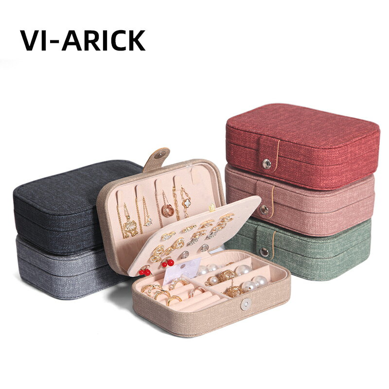 VI-ARICK首飾收納盒高檔精致耳環戒指便攜收納盒女飾品珠寶首飾盒