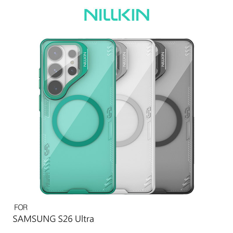 NILLKIN SAMSUNG 三星 Galaxy S26 Ultra 5G 冰空 Prop 磁吸保護殼(透明鏡蓋) 保護套 手機殼 雙料殼 鏡頭保護 可站立 鏡頭支架 MagSafe