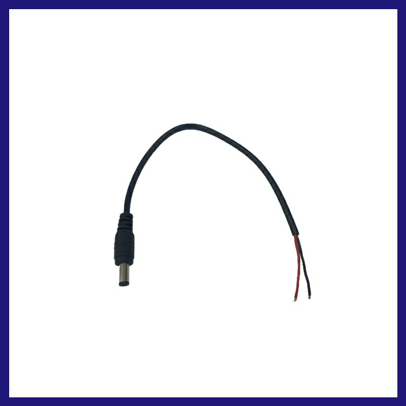 0.5mmDC公頭電源線 監視器專用 施工安裝 5.5mm x 2.1mm DC母接頭 5.5mm 1