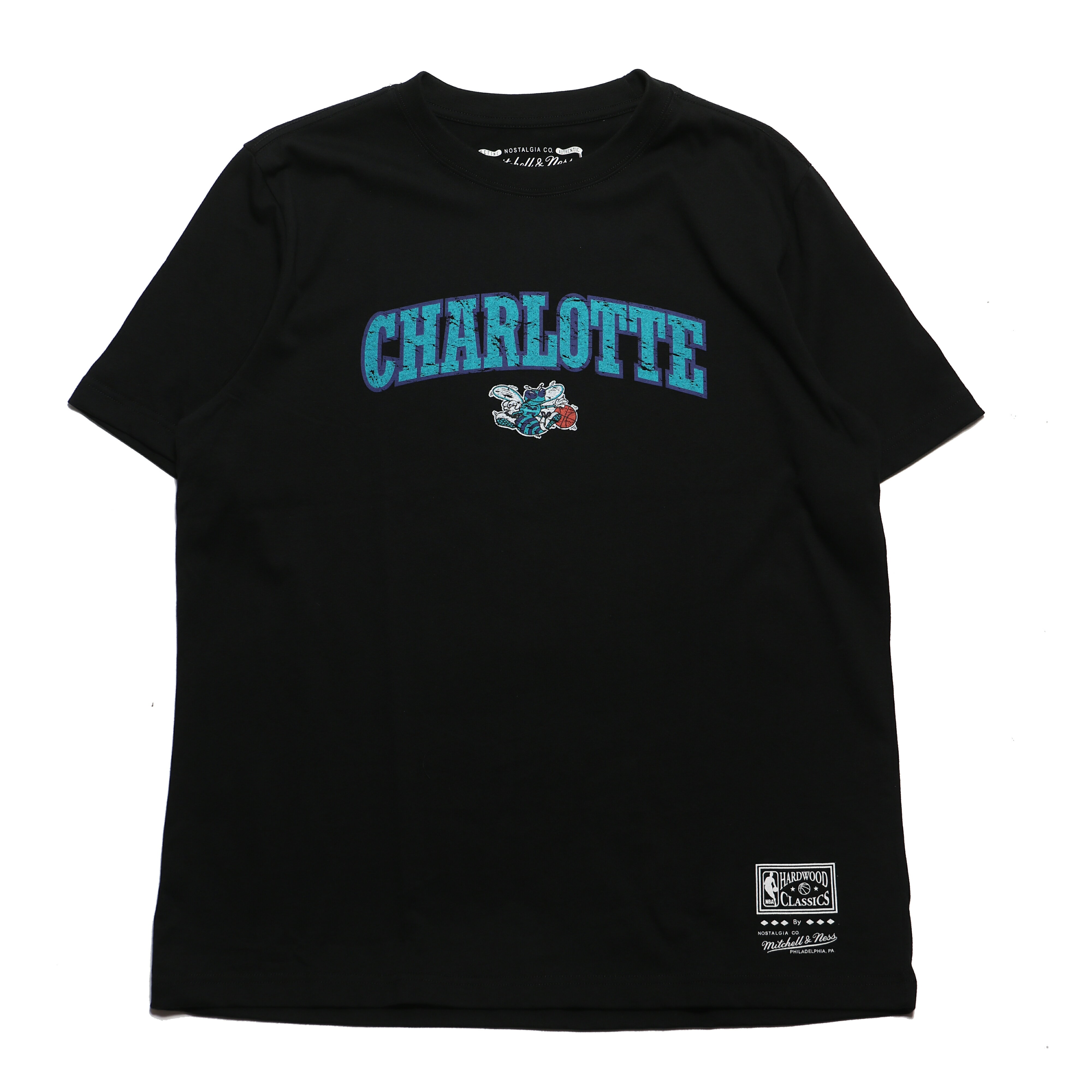 【滿千折百】MITCHELL & NESS 短T CITY LOGO 夏洛特 黃蜂 黑藍 復古 男 MNTS003CHB