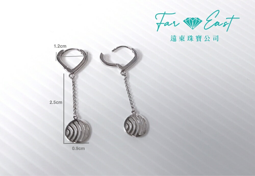FAR EAST Jewellery & Co. K金耳環-幾何圖形