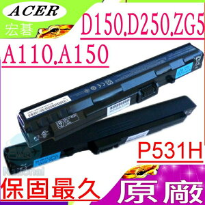 Acer 電池(原廠3芯/黑)-宏碁AS1電池,AOD150,AOA110,AOA150,A110電池,A150,D150,D250電池,P531H,ZG5電池