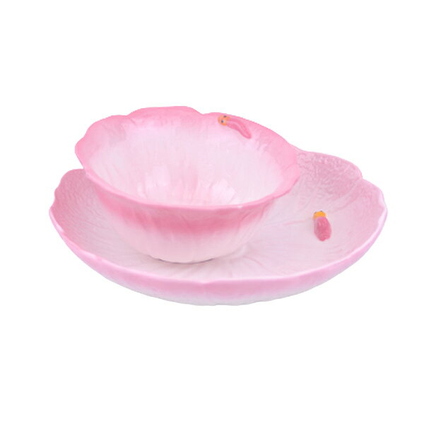 [堯峰陶瓷 ] 免運 仿真造型白菜-白菜套組 (碗+1盤+1) 蜜桃粉|淡雅綠 | 甜食盤|水果盤|早餐盤|野餐擺盤適用